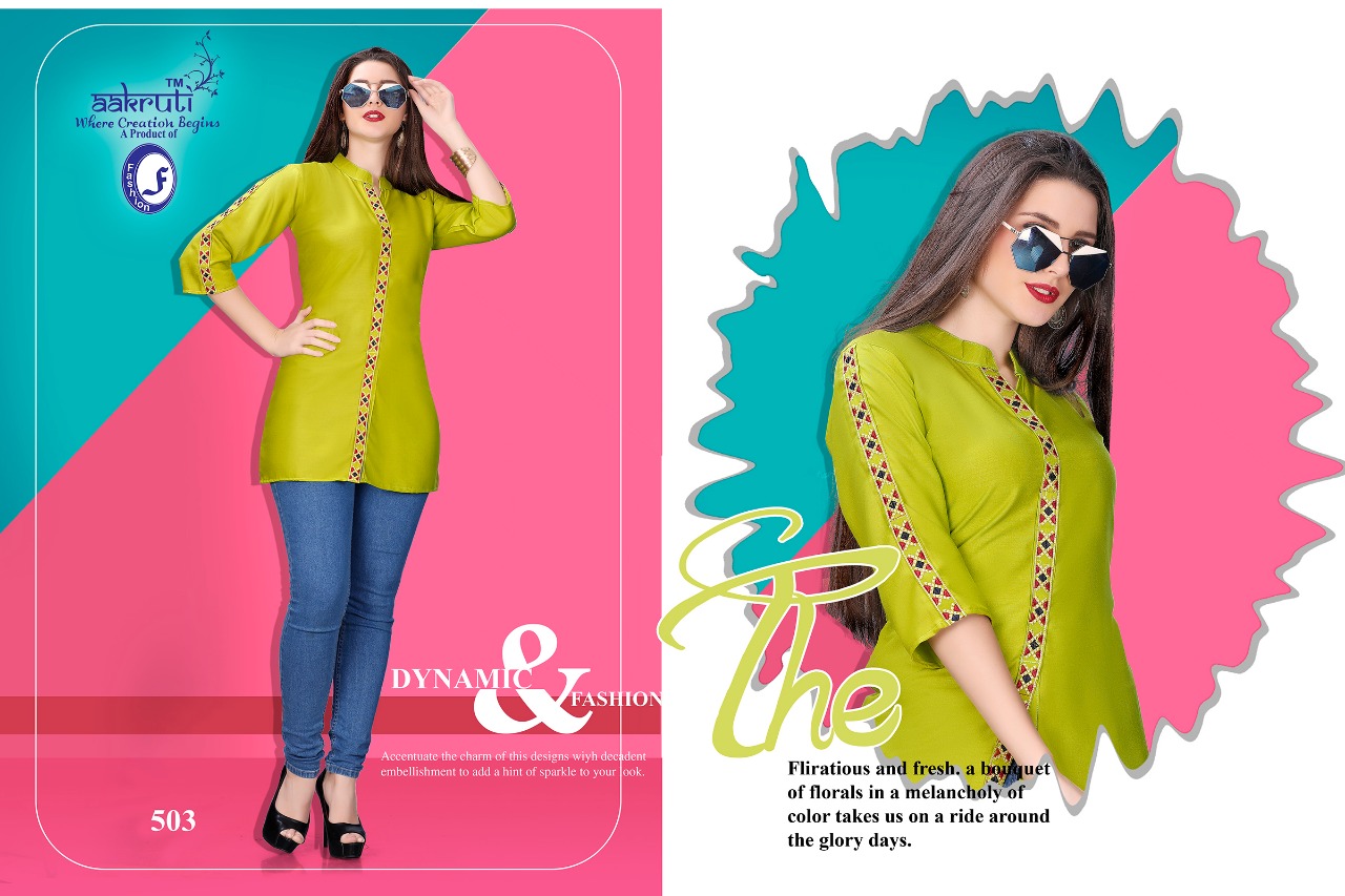 Red Cherry By Aakruti 501 To 510 Series Beautiful Stylish Fancy Colorful Casual Wear & Ethnic Wear Collection Rayon Kurtis At Wholesale Price