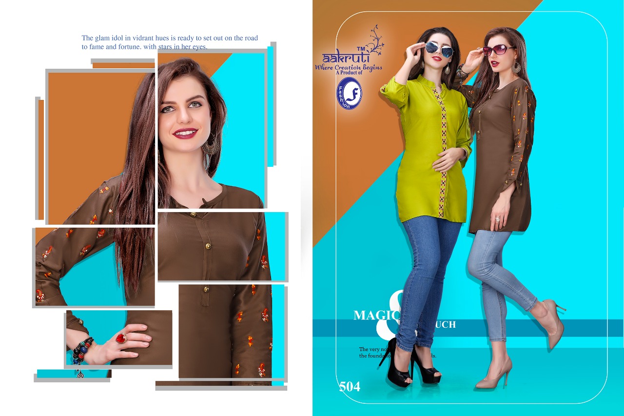 Red Cherry By Aakruti 501 To 510 Series Beautiful Stylish Fancy Colorful Casual Wear & Ethnic Wear Collection Rayon Kurtis At Wholesale Price