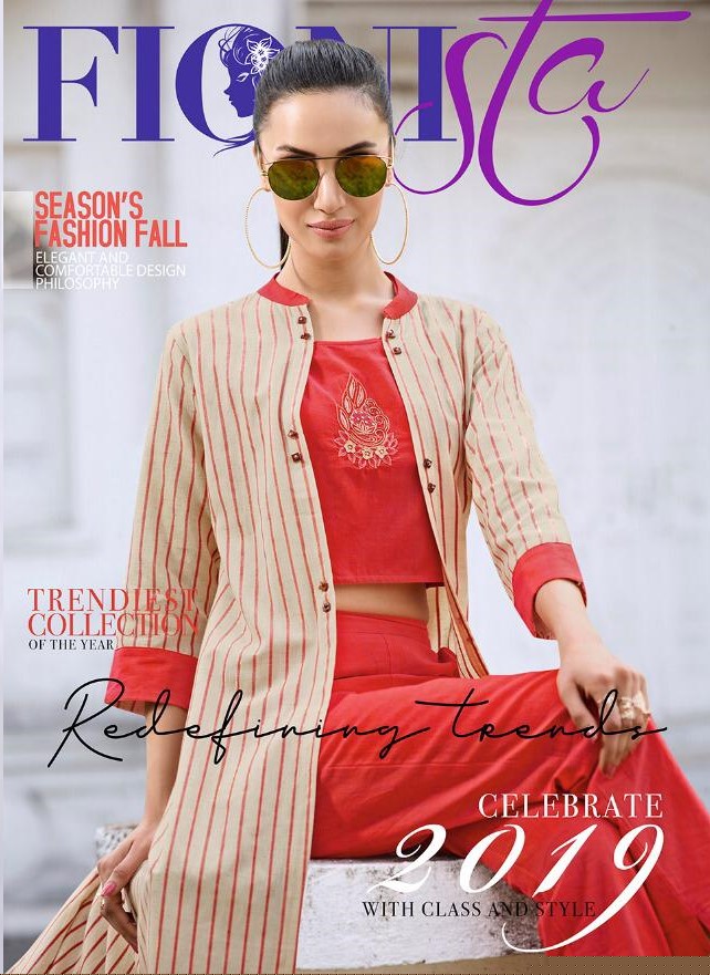 Redefining Trendz By Fionista 1131 To 1136 Series Beautiful Stylish Fancy Colorful Designer Party Wear & Ethnic Wear & Ready To Wear Rayon Kurtis With Bottoms At Wholesale Price