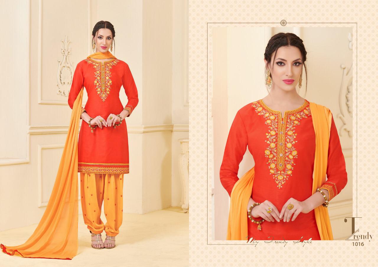 Rediment Patiyala Vol-2 By Ravi Creation 1013 To 1020 Series Beautiful Patiyala Suits Colorful Stylish Fancy Casual Wear & Ethnic Wear Satin Embroidered Dresses At Wholesale Price