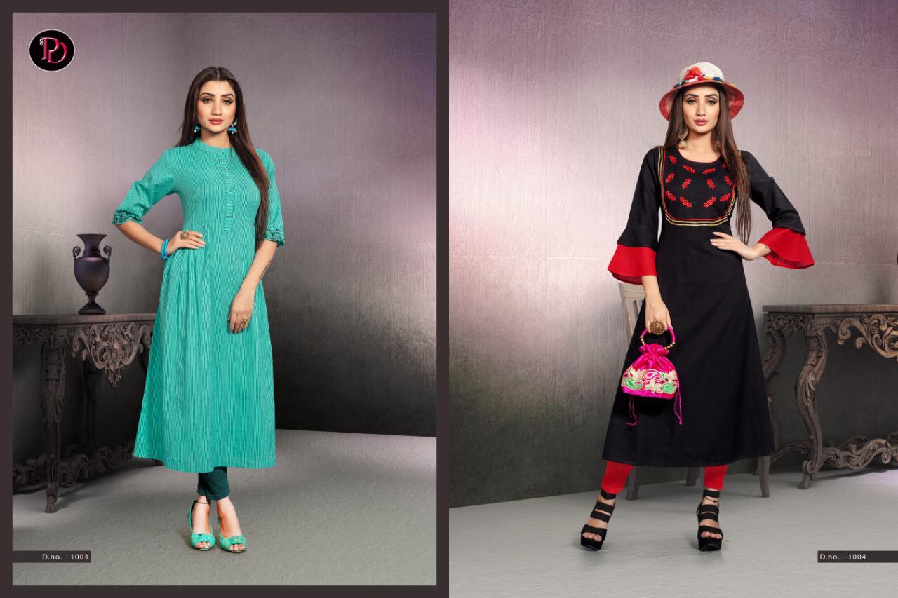 Rehnuma By Poorvi Designer 1001 To 1006 Series Indian Traditional Wear Collection Beautiful Stylish Fancy Colorful Party Wear & Occasional Wear Cotton Flex With Embroidery Kurtis At Wholesale Price