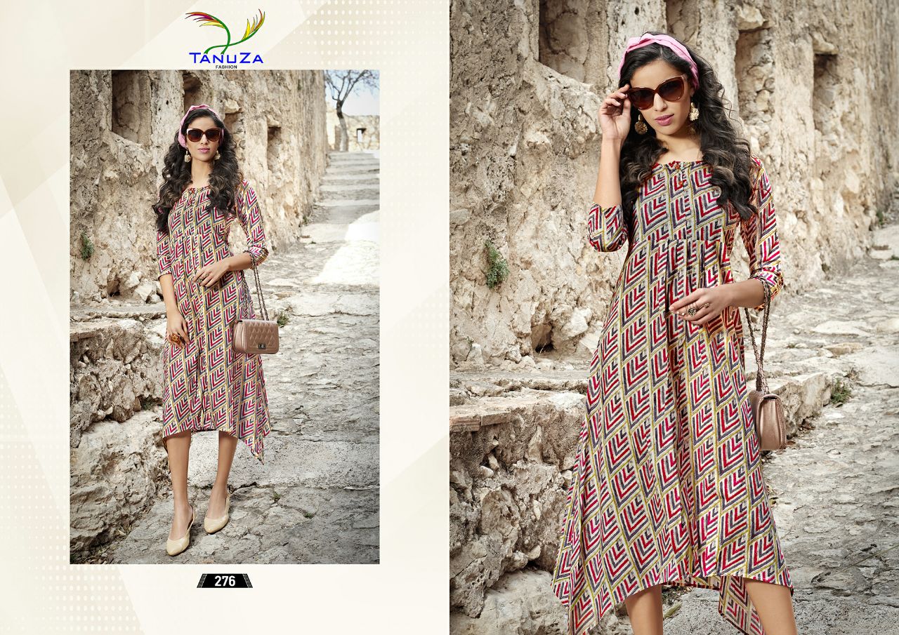 Reshmi By Tanuza Fashion 276 To 286 Series Beautiful Stylish Colorful Fancy Casual Wear & Ethnic Wear Collection Cotton/ Rayon/ Georgette Kurtis At Wholesale Price
