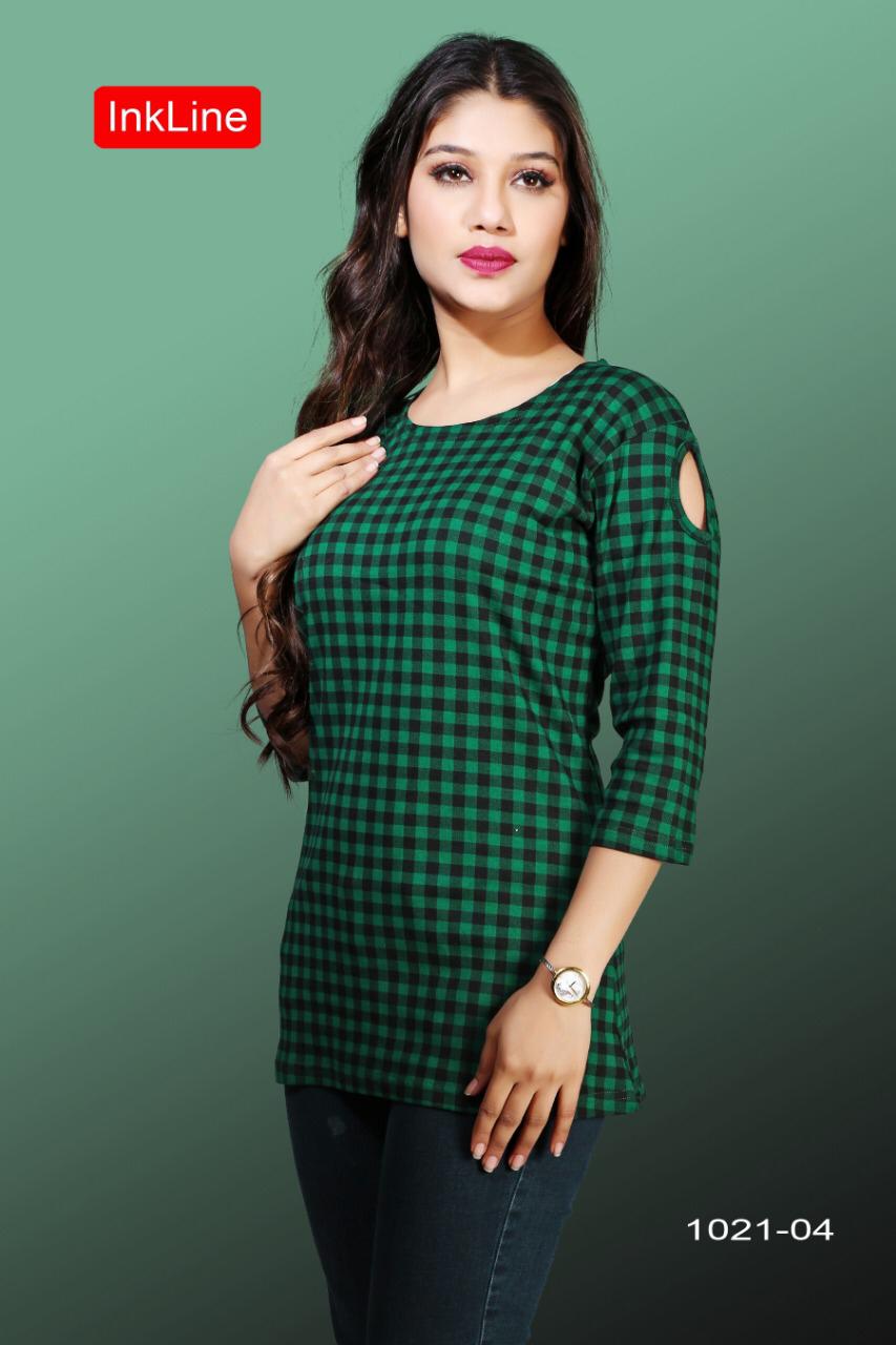 Retro Vol-44 By Inkline Beautiful Stylish Colorful Fancy Party Wear & Ethnic Wear & Ready To Wear Cotton Lycra/mate Lycra Kurtis At Wholesale Price