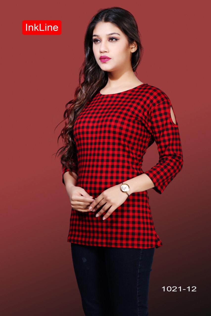Retro Vol-44 By Inkline Beautiful Stylish Colorful Fancy Party Wear & Ethnic Wear & Ready To Wear Cotton Lycra/mate Lycra Kurtis At Wholesale Price