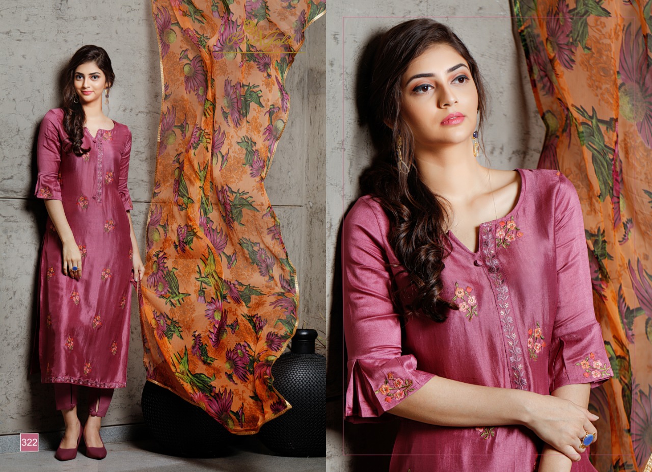 Retro Speck By Rvee Gold 322 To 329 Series Designer Suits Collection Beautiful Stylish Fancy Colorful Casual Wear & Ethnic Wear Pure Silk Embroidered Dresses At Wholesale Price
