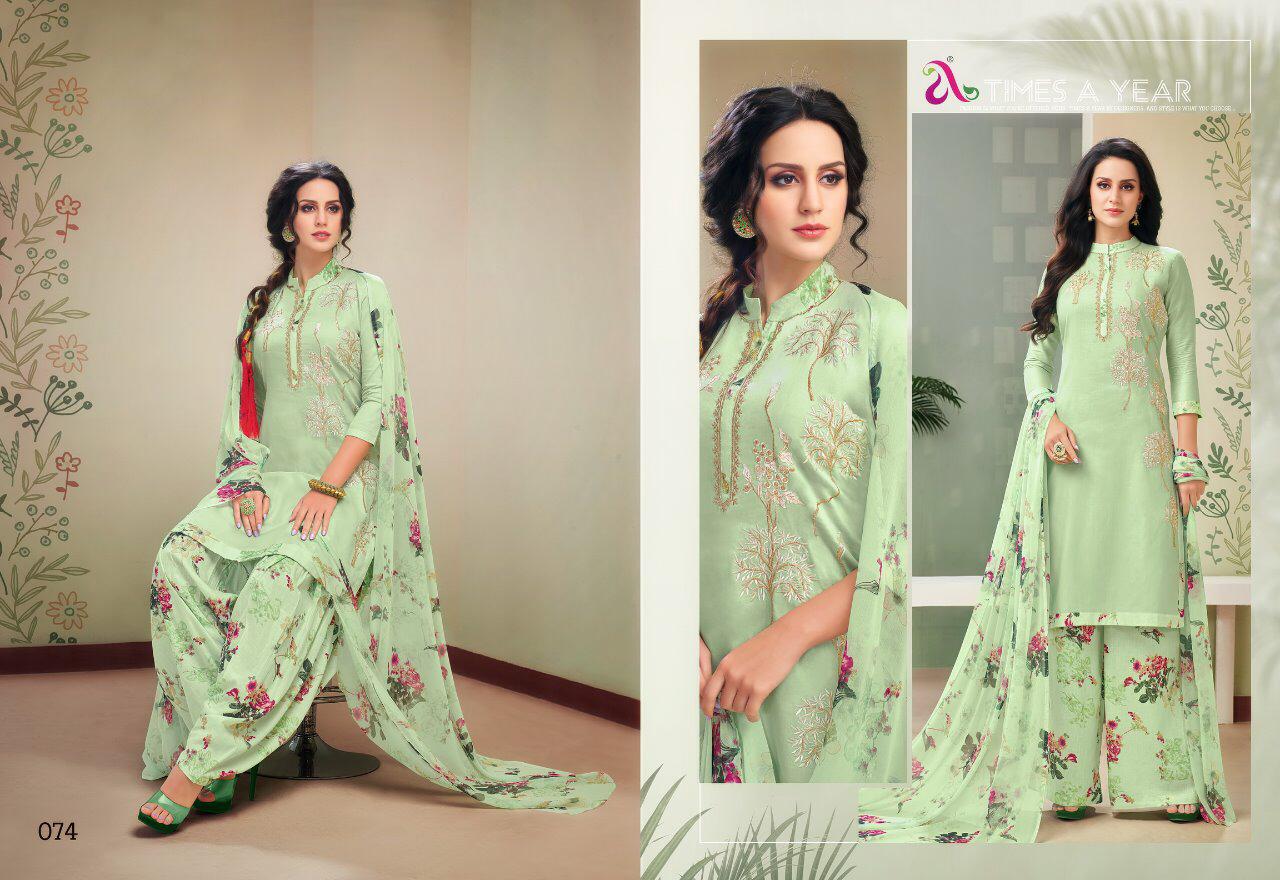 Rhoma By Angroop Plus 072 To 077 Series Beautiful Suits Stylish Fancy Colorful Party Wear & Ethnic Wear Cotton Jam Dyed With Embroidery Dresses At Wholesale Price
