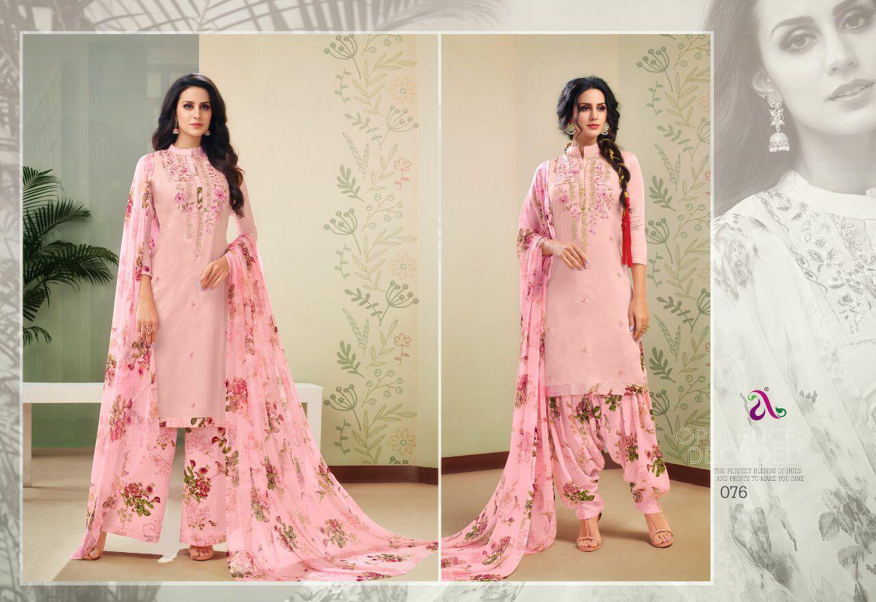 Rhoma By Angroop Plus 072 To 077 Series Beautiful Suits Stylish Fancy Colorful Party Wear & Ethnic Wear Cotton Jam Dyed With Embroidery Dresses At Wholesale Price