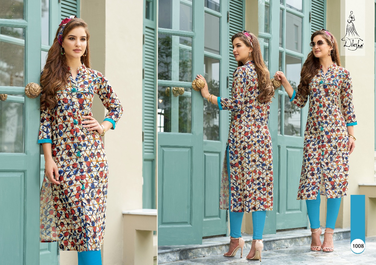 Rich Berry-1 By Diksha Creation 1001 To 1010 Series Beautiful Stylish Fancy Colorful Casual Wear & Ethnic Wear & Ready To Wear Rayon Kurtis At Wholesale Price