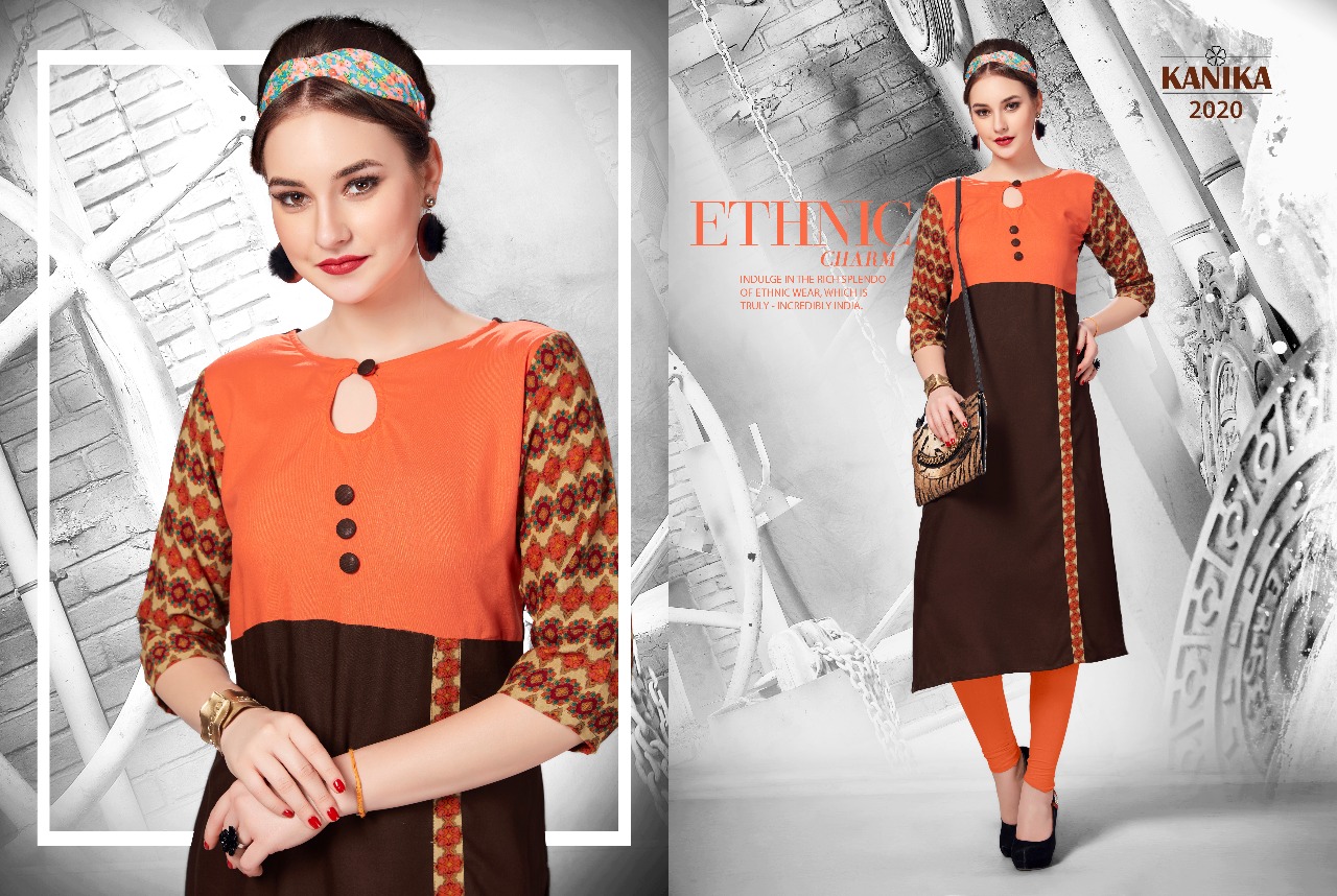 Rich Look Vol-3 By Kanika 2019 To 2026 Series Stylish Fancy Colorful Beautiful Party Wear & Ethnic Wear Rayon Printed Kurtis At Wholesale Price