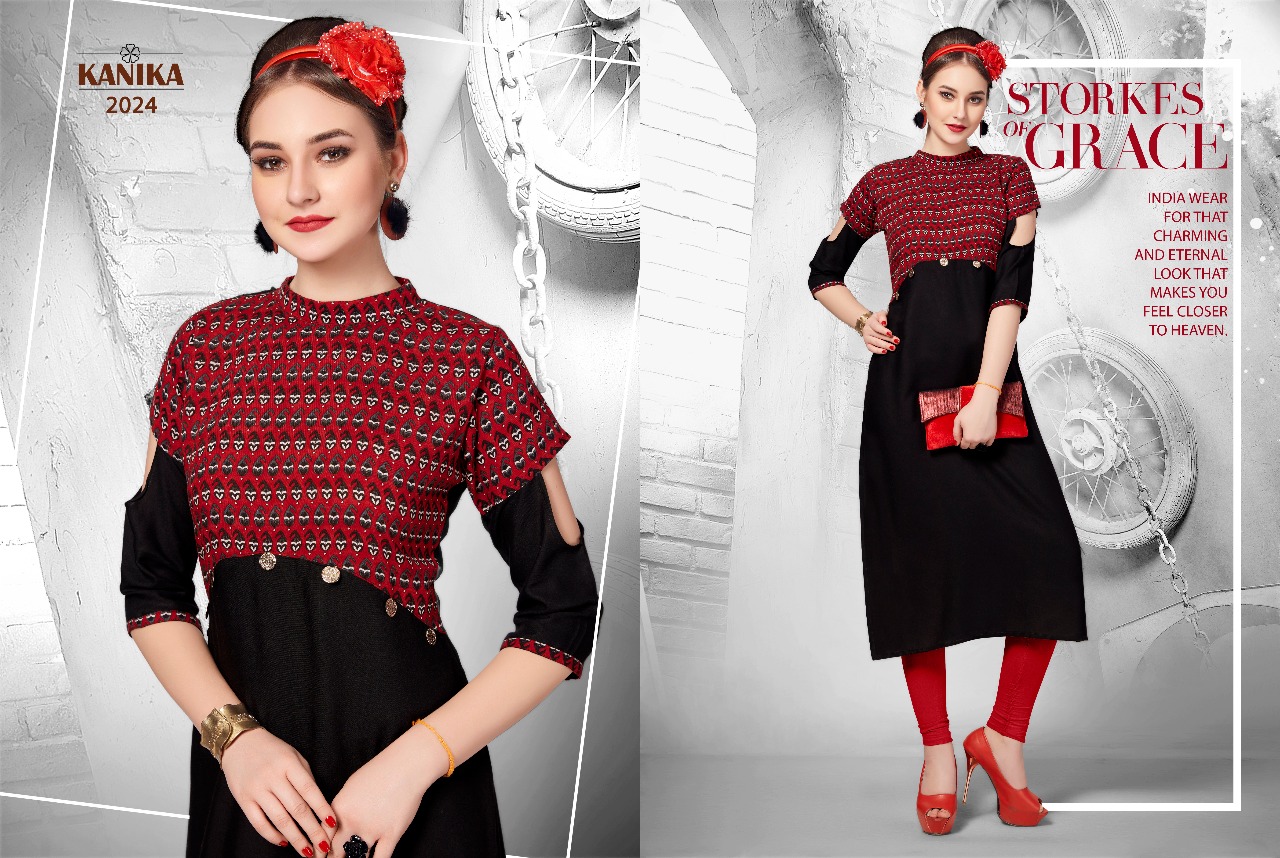 Rich Look Vol-3 By Kanika 2019 To 2026 Series Stylish Fancy Colorful Beautiful Party Wear & Ethnic Wear Rayon Printed Kurtis At Wholesale Price