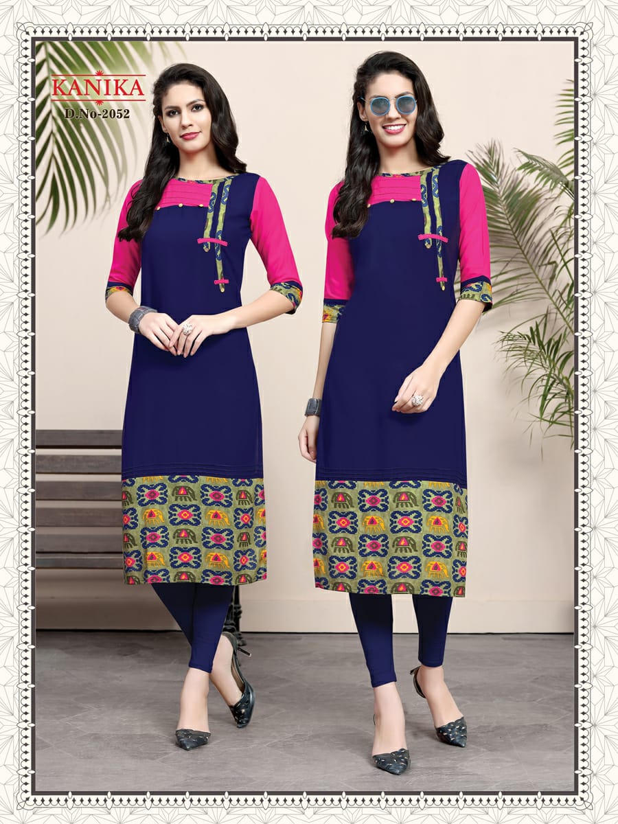 Rich Look Vol-7 By Kanika 2051 To 2056 Series Designer Beautiful Stylish Colorful Fancy Ready To Wear & Casual Wear & Ethnic Wear Heavy Rayon Printed Kurtis At Wholesale Price