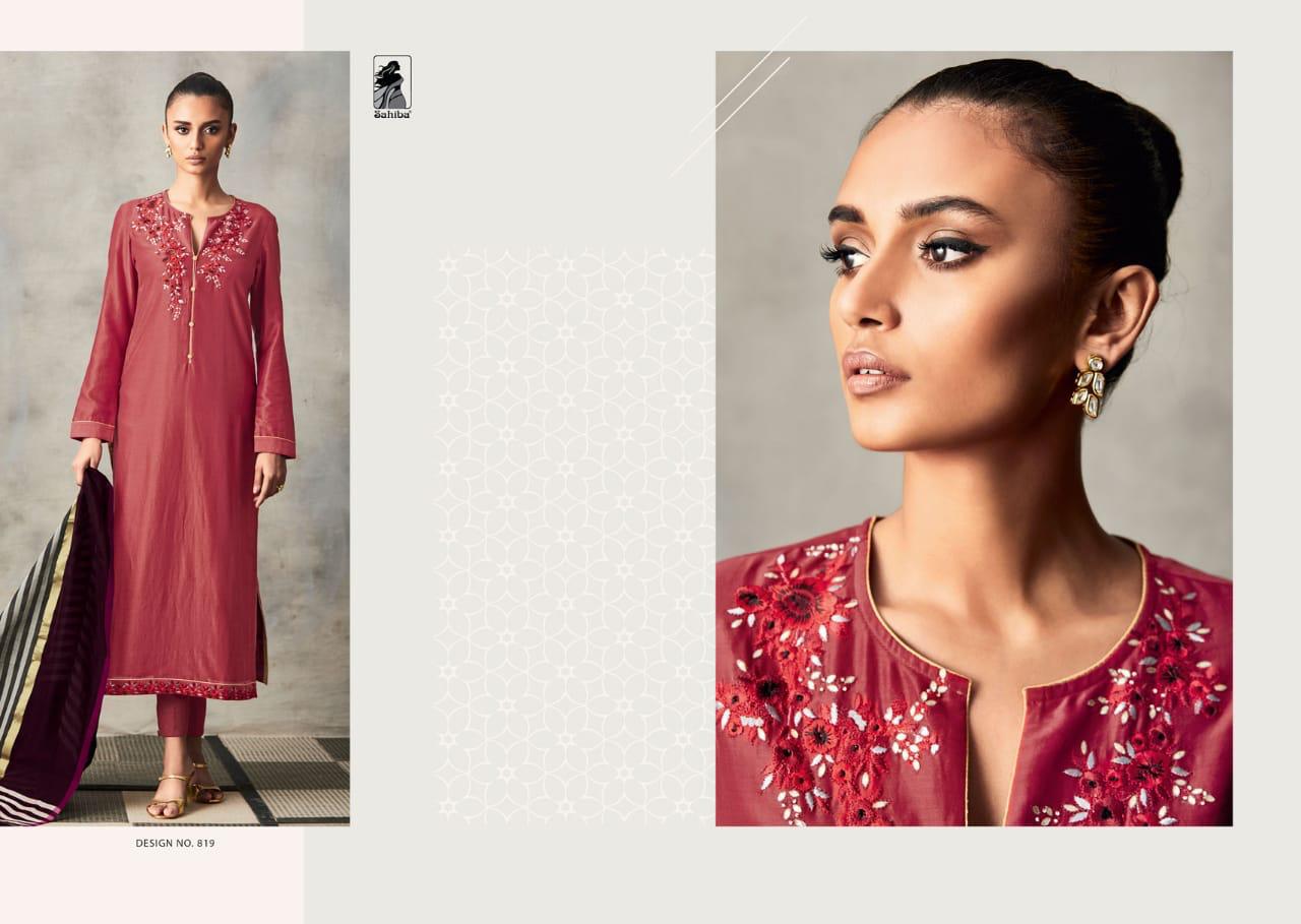 Rida By Sahiba Fabrics Designer Suits Collection Beautiful Stylish Fancy Colorful Party Wear & Occasional Wear South Silk Embroidered Dresses At Wholesale Price
