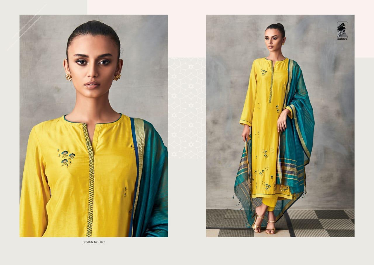 Rida By Sahiba Fabrics Designer Suits Collection Beautiful Stylish Fancy Colorful Party Wear & Occasional Wear South Silk Embroidered Dresses At Wholesale Price
