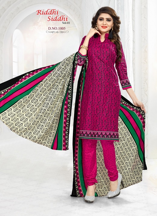 Riddhi Siddhi Vol-1 By Shree Bhairav 1001 To 1012 Series Beautiful Suits Stylish Colorful Fancy Casual Wear & Ethnic Wear Cotton Printed Dresses At Wholesale Price