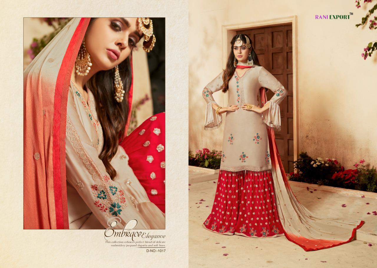 Right Choice Vol-3 By Rani Exports 1013 To 1017 Designer Pakistani Suits Beautiful Stylish Fancy Colorful Party Wear & Occasional Wear Satin Georgette Dolla Silk Self Embroidery Dresses At Wholesale Price