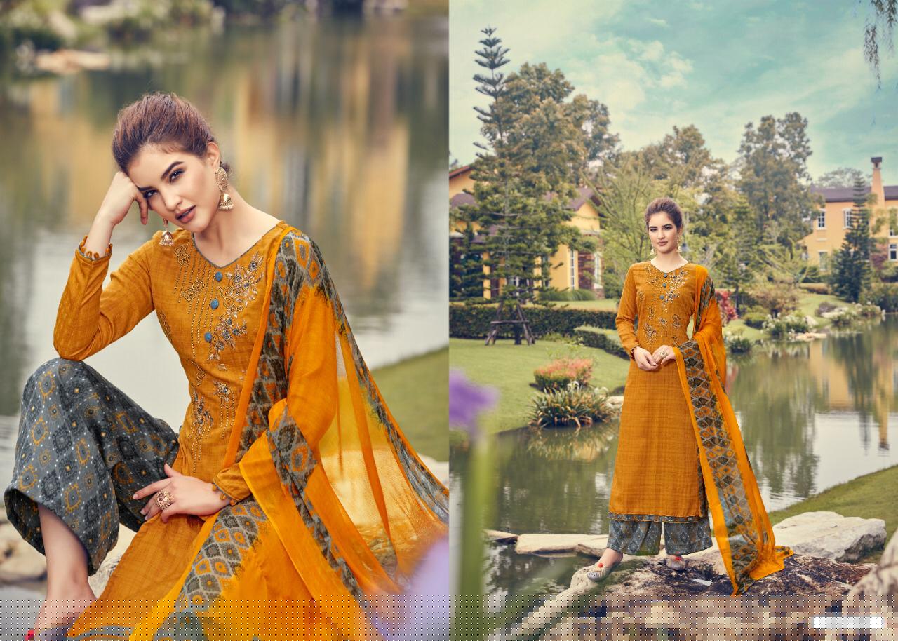Rihana By Sumyra 1001 To 1010 Series Indian Traditional Wear Collection Beautiful Stylish Fancy Colorful Party Wear & Occasional Wear Pure Pashmani Printed With Self Embroidery Dresses At Wholesale Price