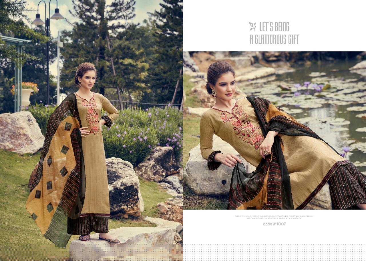 Rihana By Sumyra 1001 To 1010 Series Indian Traditional Wear Collection Beautiful Stylish Fancy Colorful Party Wear & Occasional Wear Pure Pashmani Printed With Self Embroidery Dresses At Wholesale Price