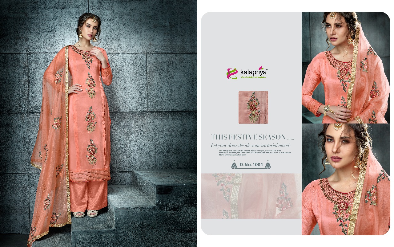 Rim Zim Vol-4 By Kalapriya 1001 To 1006 Series Designer Collection Suits Beautiful Stylish Fancy Colorful Party Wear & Occasional Wear Pure Viscose Upada Silk Dresses At Wholesale Price