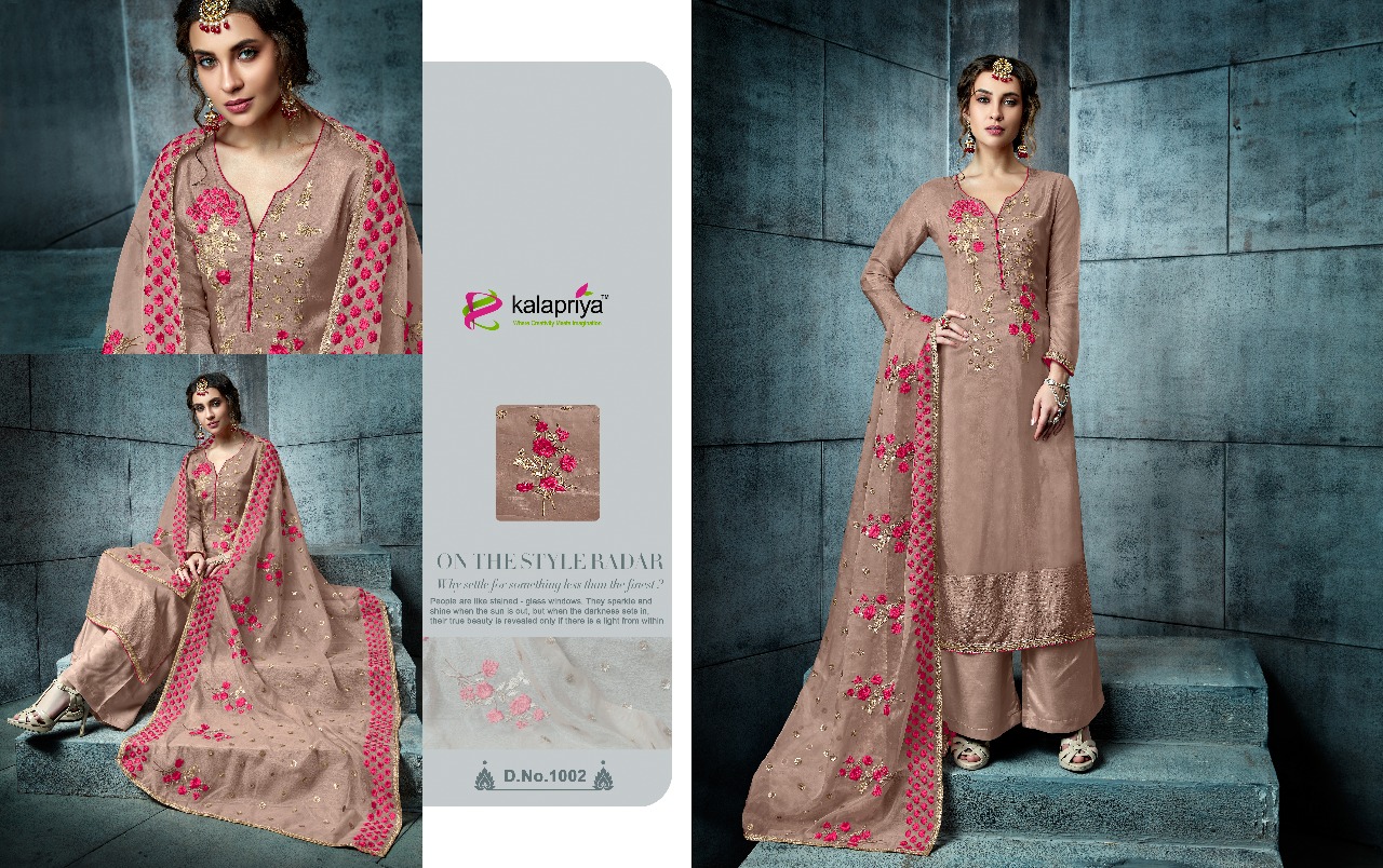 Rim Zim Vol-4 By Kalapriya 1001 To 1006 Series Designer Collection Suits Beautiful Stylish Fancy Colorful Party Wear & Occasional Wear Pure Viscose Upada Silk Dresses At Wholesale Price
