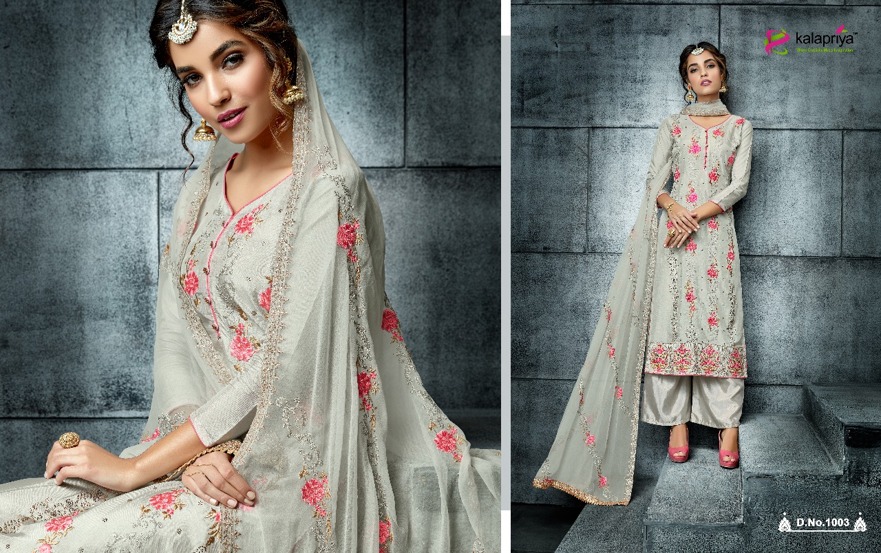 Rim Zim Vol-4 By Kalapriya 1001 To 1006 Series Designer Collection Suits Beautiful Stylish Fancy Colorful Party Wear & Occasional Wear Pure Viscose Upada Silk Dresses At Wholesale Price