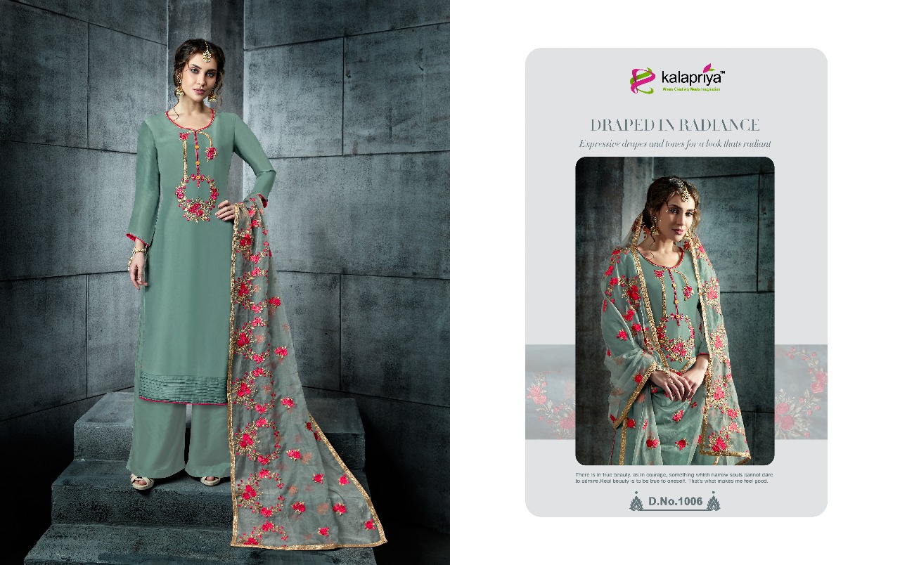Rim Zim Vol-4 By Kalapriya 1001 To 1006 Series Designer Collection Suits Beautiful Stylish Fancy Colorful Party Wear & Occasional Wear Pure Viscose Upada Silk Dresses At Wholesale Price