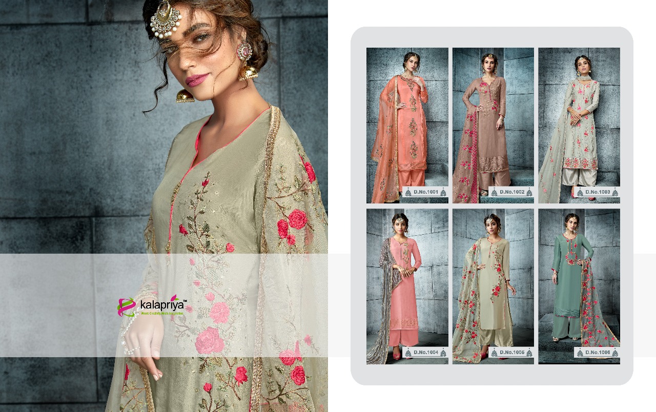 Rim Zim Vol-4 By Kalapriya 1001 To 1006 Series Designer Collection Suits Beautiful Stylish Fancy Colorful Party Wear & Occasional Wear Pure Viscose Upada Silk Dresses At Wholesale Price