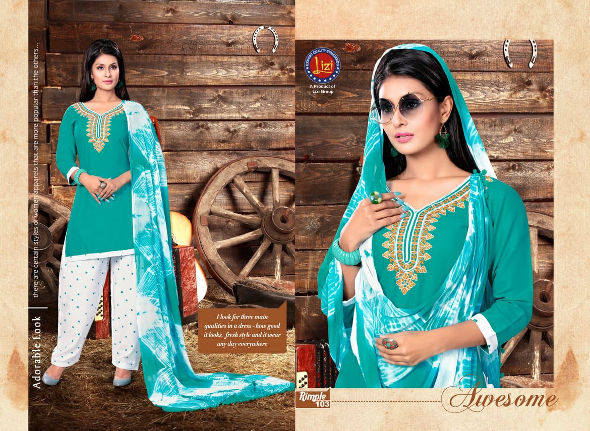 Rimple By Lizi 101 To 108 Series Beautiful Colorful Stylish Fancy Casual Wear & Ethnic Wear & Ready To Wear Heavy Rayon Printed Dresses At Wholesale Price