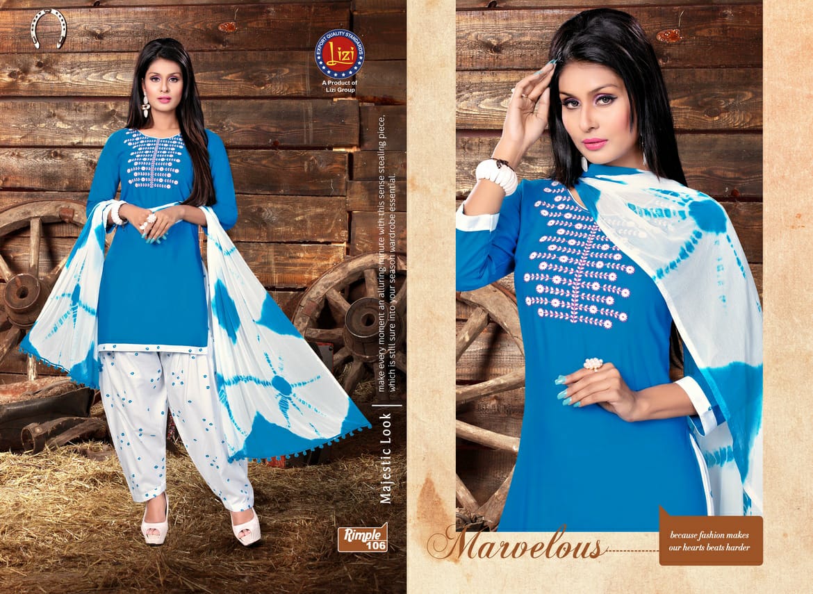 Rimple By Lizi 101 To 108 Series Beautiful Colorful Stylish Fancy Casual Wear & Ethnic Wear & Ready To Wear Heavy Rayon Printed Dresses At Wholesale Price