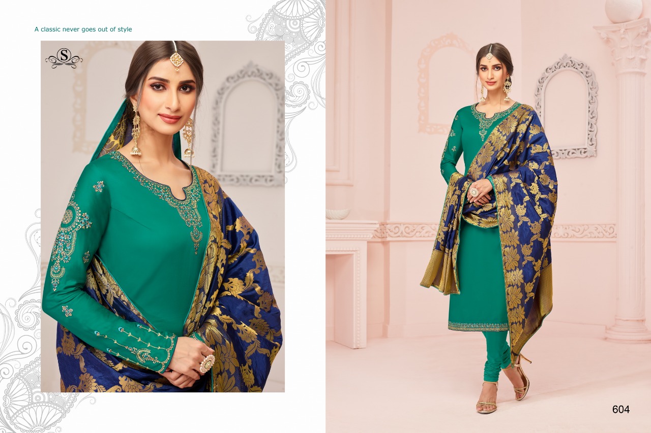 Riona By Samaira Fashion 603 To 611 Series Beautiful Winter Collection Suits Stylish Fancy Colorful Casual Wear & Ethnic Wear Pure Cotton Jam Silk With Embroidery Dresses At Wholesale Price