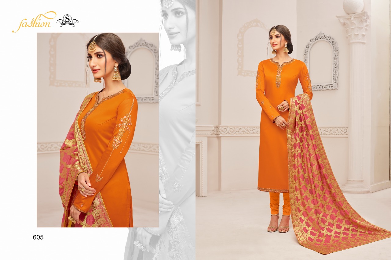 Riona By Samaira Fashion 603 To 611 Series Beautiful Winter Collection Suits Stylish Fancy Colorful Casual Wear & Ethnic Wear Pure Cotton Jam Silk With Embroidery Dresses At Wholesale Price