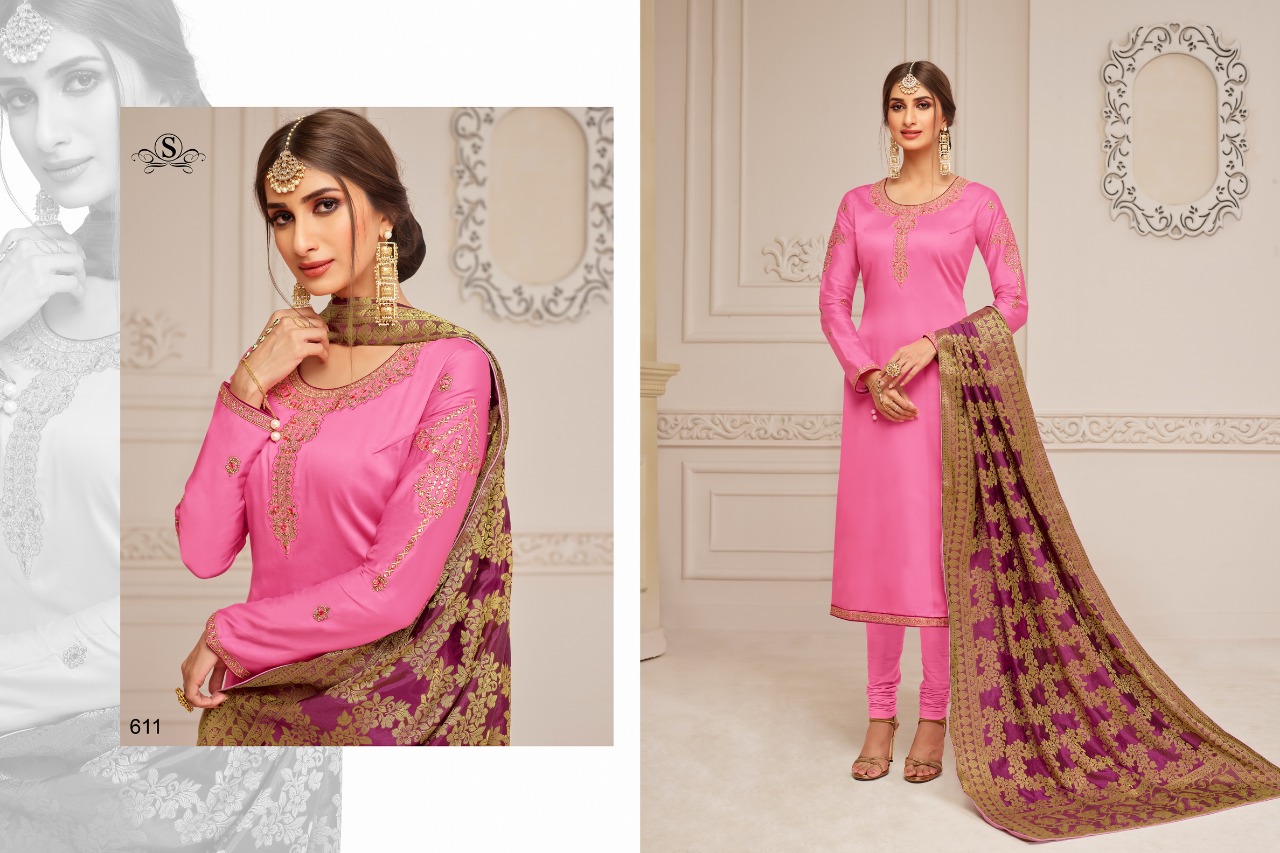 Riona By Samaira Fashion 603 To 611 Series Beautiful Winter Collection Suits Stylish Fancy Colorful Casual Wear & Ethnic Wear Pure Cotton Jam Silk With Embroidery Dresses At Wholesale Price