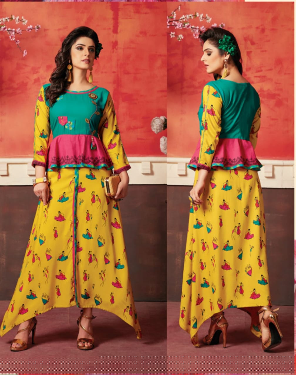 Riwaaz By Morzar 1001 To 1008 Series Stylish Colorful Fancy Beautiful Casual Wear & Ethnic Wear Collection Rayon Printed Kurtis At Wholesale Price
