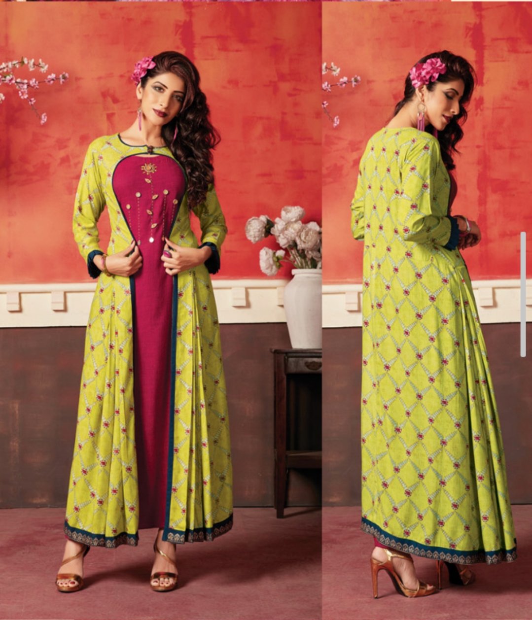 Riwaaz By Morzar 1001 To 1008 Series Stylish Colorful Fancy Beautiful Casual Wear & Ethnic Wear Collection Rayon Printed Kurtis At Wholesale Price