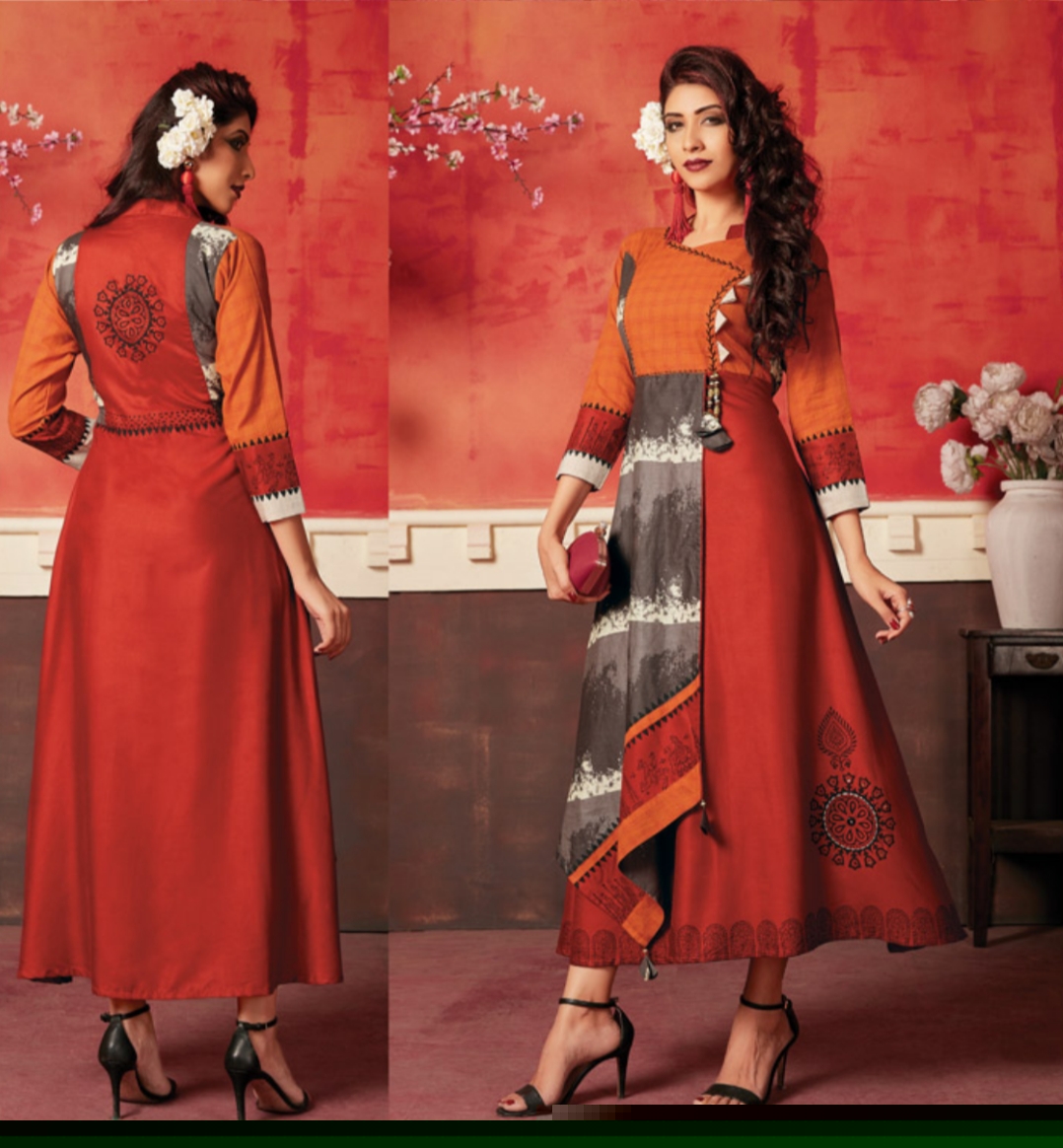Riwaaz By Morzar 1001 To 1008 Series Stylish Colorful Fancy Beautiful Casual Wear & Ethnic Wear Collection Rayon Printed Kurtis At Wholesale Price