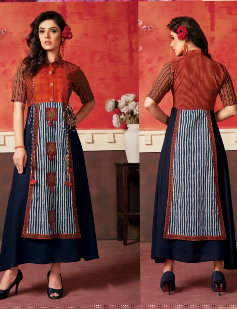 Riwaaz By Morzar 1001 To 1008 Series Stylish Colorful Fancy Beautiful Casual Wear & Ethnic Wear Collection Rayon Printed Kurtis At Wholesale Price