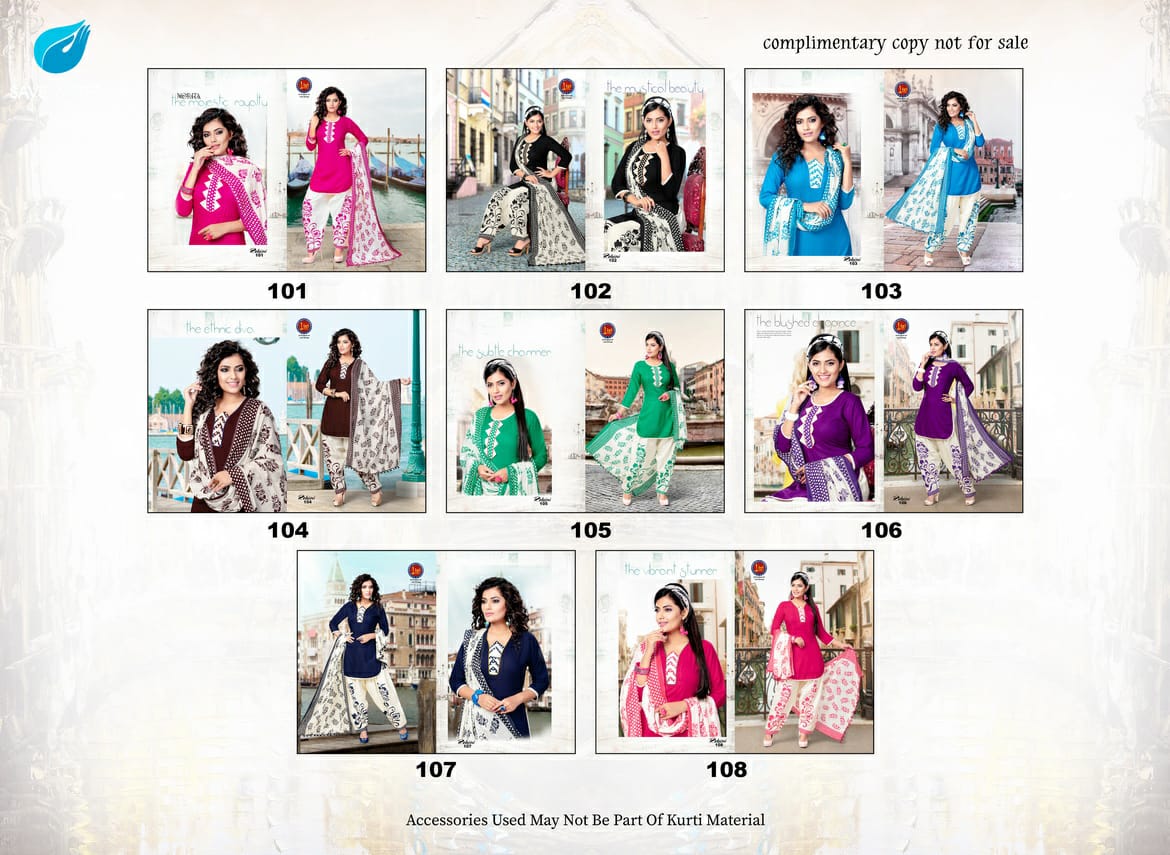 Rohini By Lizi 101 To 108 Series Beautiful Patiyala Stylish Colorful Fancy Casual Wear & Ethnic Wear & Ready To Wear Rayon Printed Dresses At Wholesale Price