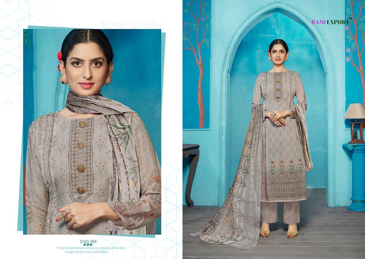 Roman By Rani Exports 968 To 975 Series Beautiful Pakistani Suits Colorful Stylish Fancy Casual Wear & Ethnic Wear Glaze Cotton Digital Style Print Elegant Buttons Dresses At Wholesale Price