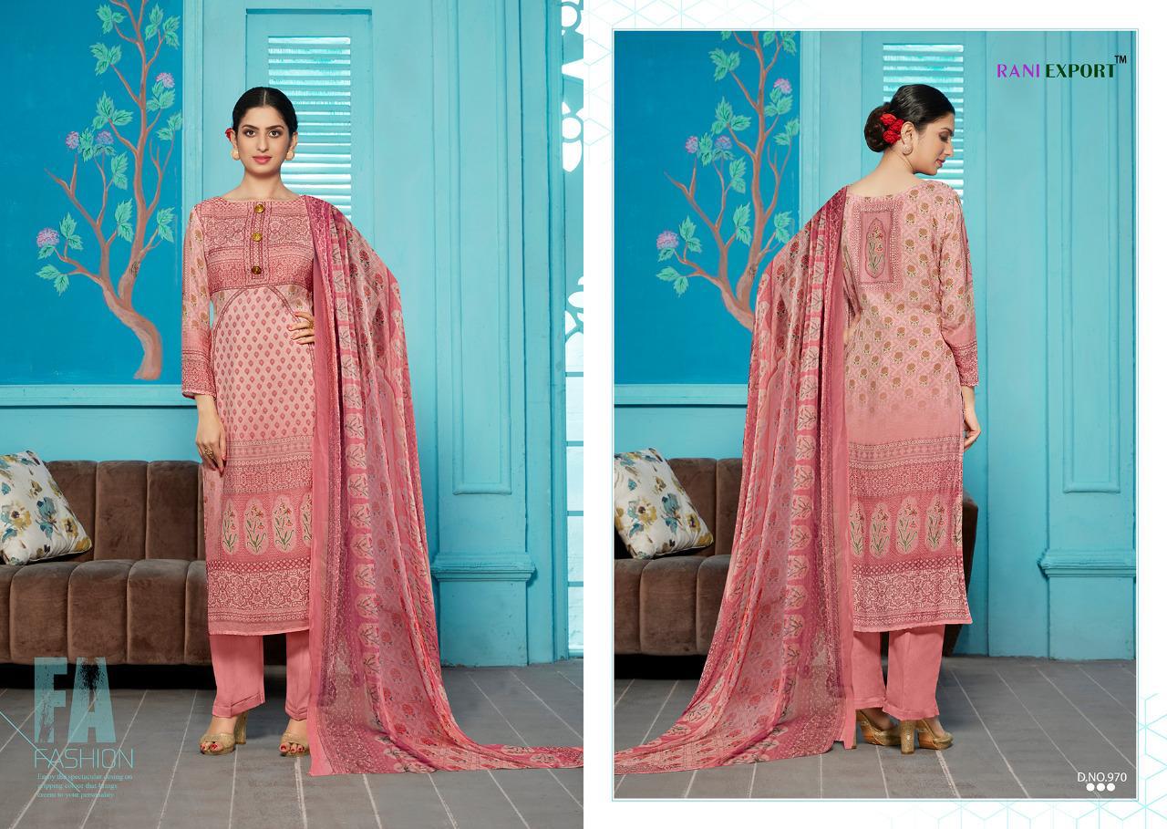 Roman By Rani Exports 968 To 975 Series Beautiful Pakistani Suits Colorful Stylish Fancy Casual Wear & Ethnic Wear Glaze Cotton Digital Style Print Elegant Buttons Dresses At Wholesale Price