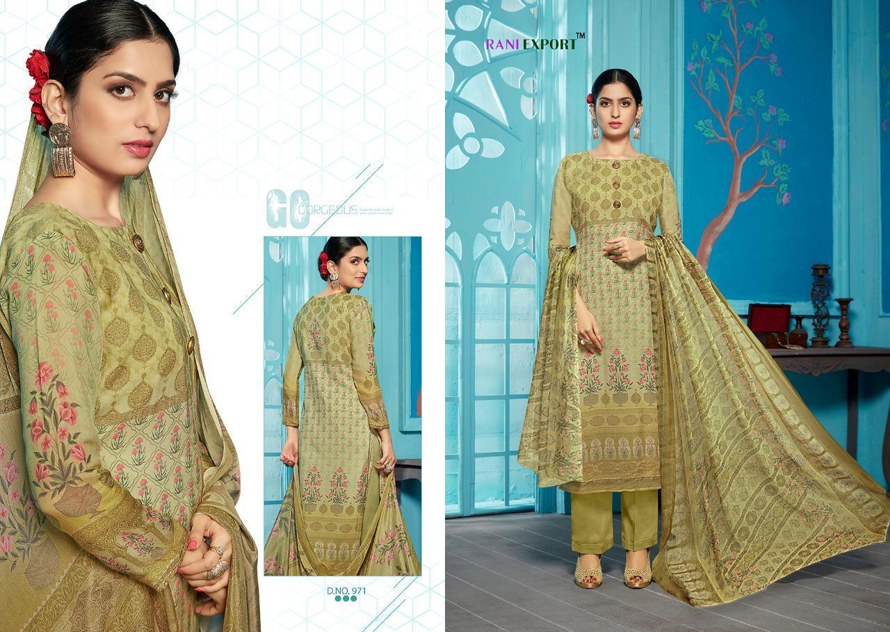 Roman By Rani Exports 968 To 975 Series Beautiful Pakistani Suits Colorful Stylish Fancy Casual Wear & Ethnic Wear Glaze Cotton Digital Style Print Elegant Buttons Dresses At Wholesale Price