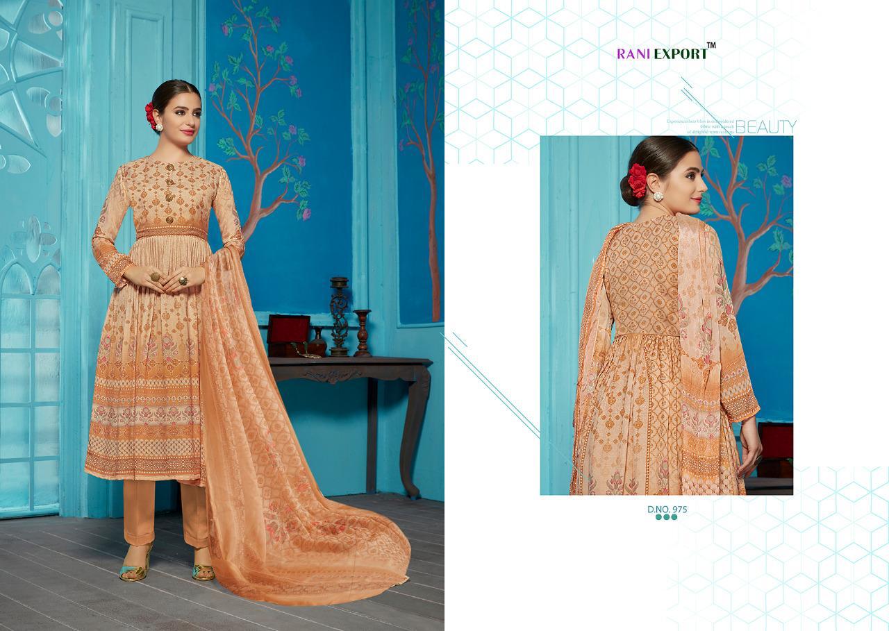 Roman By Rani Exports 968 To 975 Series Beautiful Pakistani Suits Colorful Stylish Fancy Casual Wear & Ethnic Wear Glaze Cotton Digital Style Print Elegant Buttons Dresses At Wholesale Price
