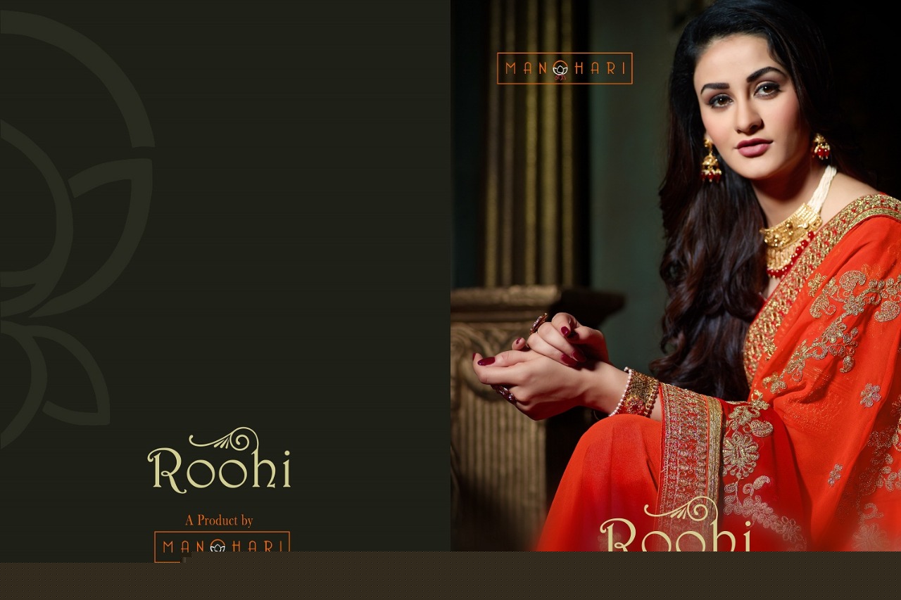 Roohi Vol-2 By Sutram 354 To 361 Series Designer Traditional Wear Collection Beautiful Stylish Fancy Colorful Party Wear & Occasional Wear Georgette/ Art Silk/ Chiffon Sarees At Wholesale Price