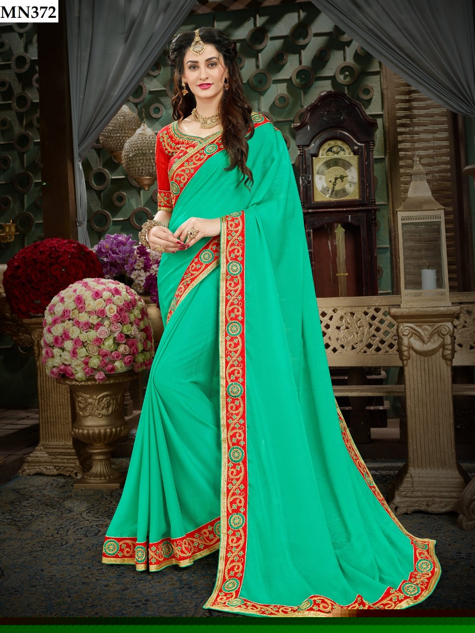 Roohi Hit Colors Vol-2 By Sutram 372 To 381 Series Designer Traditional Wear Collection Beautiful Stylish Fancy Colorful Party Wear & Occasional Wear Georgette Sarees At Wholesale Price