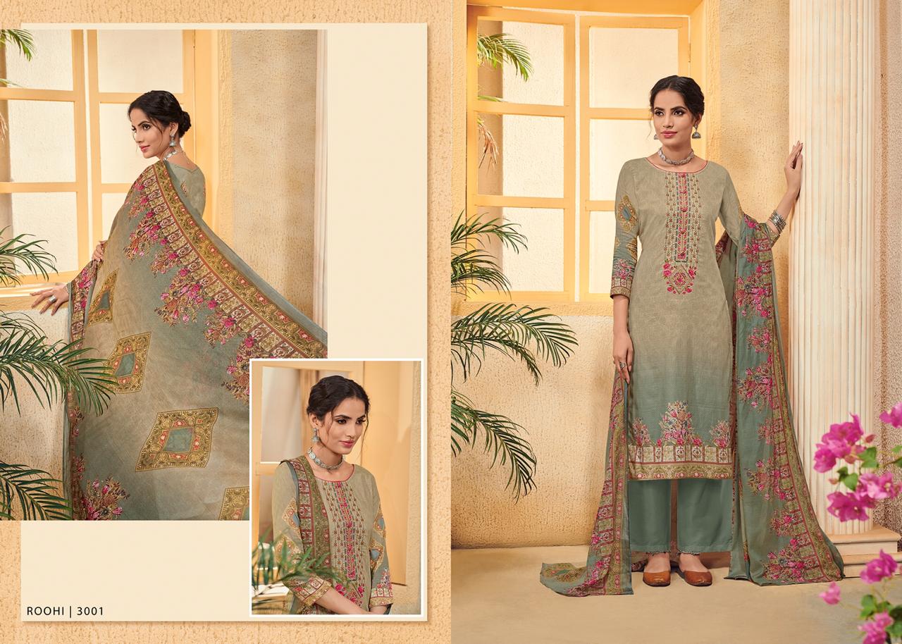 Roohi By House Of Lawn 3001 To 3010 Series Designer Pakistani Suits Beautiful Fancy Colorful Stylish Party Wear & Ethnic Wear Pure Karachi Lawn Digital Print Dresses At Wholesale Price