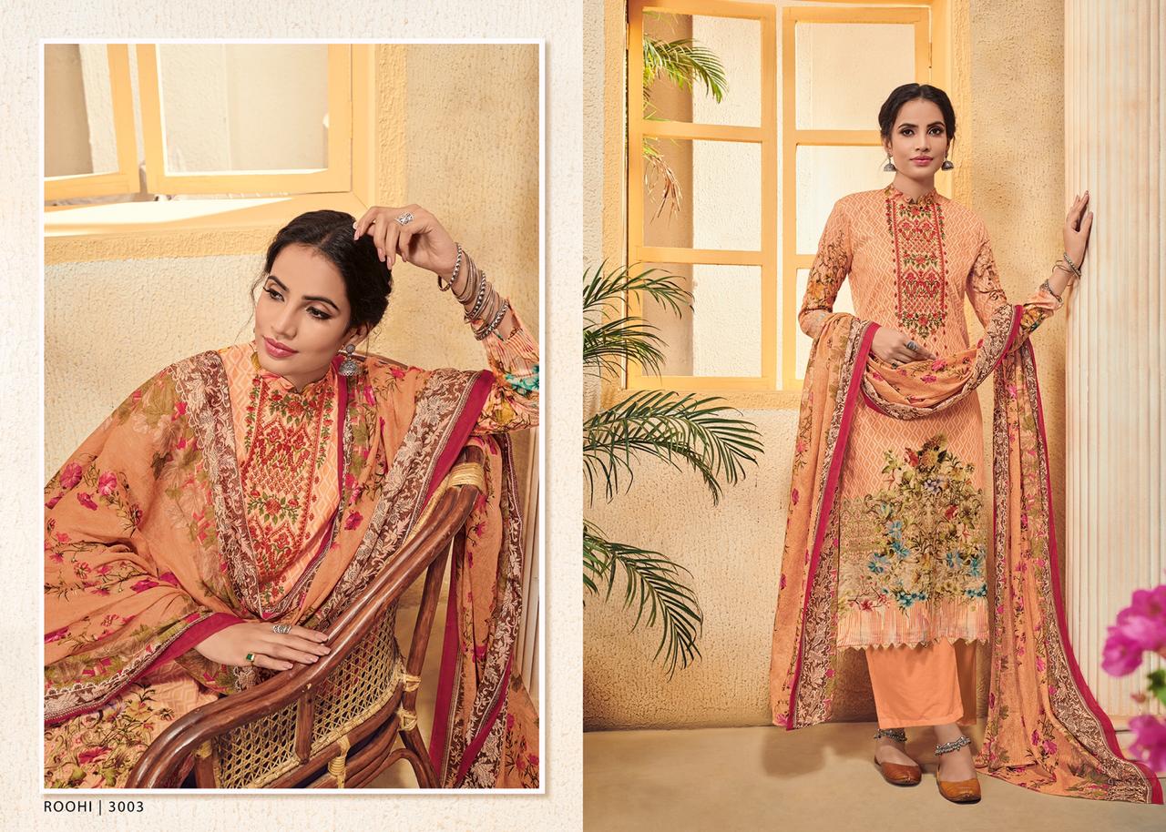 Roohi By House Of Lawn 3001 To 3010 Series Designer Pakistani Suits Beautiful Fancy Colorful Stylish Party Wear & Ethnic Wear Pure Karachi Lawn Digital Print Dresses At Wholesale Price
