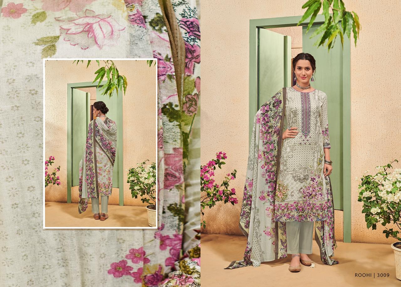 Roohi By House Of Lawn 3001 To 3010 Series Designer Pakistani Suits Beautiful Fancy Colorful Stylish Party Wear & Ethnic Wear Pure Karachi Lawn Digital Print Dresses At Wholesale Price