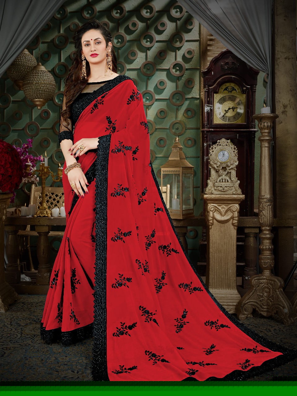 Roohi Colours By Sutram 1001 To 1009 Series Beautiful Stylish Fancy Colorful Traditional Wear Collection Party Wear & Occasional Wear Georgette Sarees At Wholesale Price
