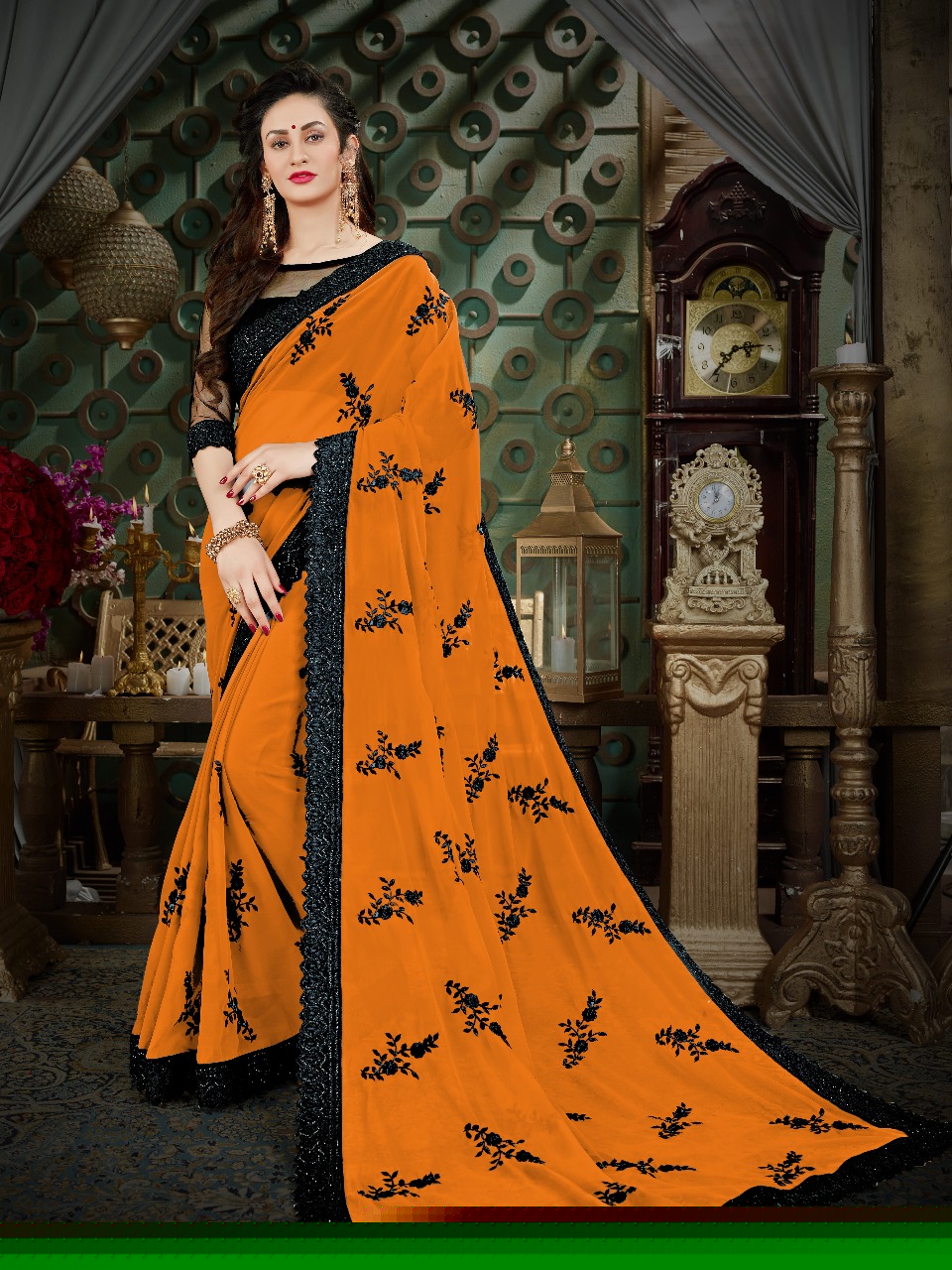 Roohi Colours By Sutram 1001 To 1009 Series Beautiful Stylish Fancy Colorful Traditional Wear Collection Party Wear & Occasional Wear Georgette Sarees At Wholesale Price