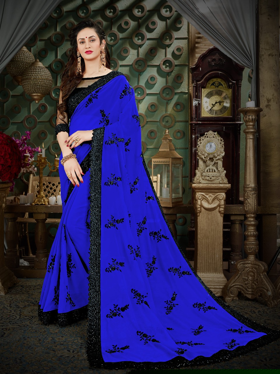Roohi Colours By Sutram 1001 To 1009 Series Beautiful Stylish Fancy Colorful Traditional Wear Collection Party Wear & Occasional Wear Georgette Sarees At Wholesale Price