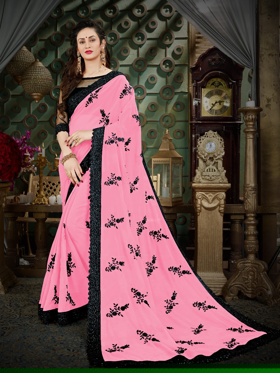 Roohi Colours By Sutram 1001 To 1009 Series Beautiful Stylish Fancy Colorful Traditional Wear Collection Party Wear & Occasional Wear Georgette Sarees At Wholesale Price