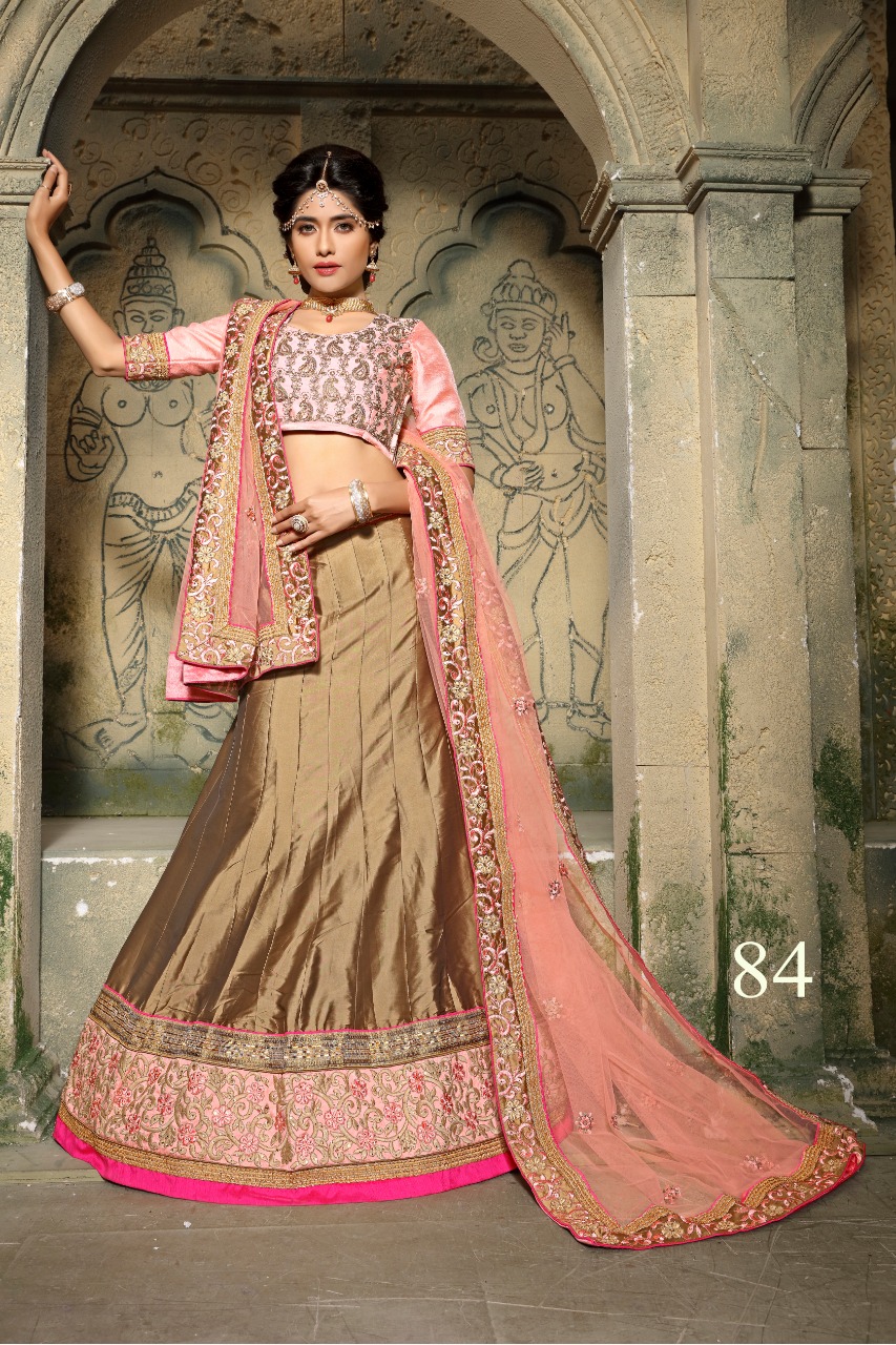 Roop Nikhar By Aasvaa Indian Bridal Wear Collection Beautiful Stylish Fancy Colorful Party Wear & Occasional Wear Silk Lehengas At Wholesale Price